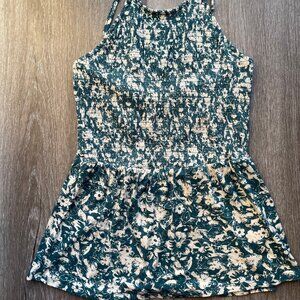 Maurices printed shirred halter top